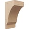 Ekena Millwork 5"W x 5"D x 10"H Wide Moab Rough Cedar Woodgrain TimberThane Corbel, Primed Tan CORUR05X05X10MOARCPR - alternate 1